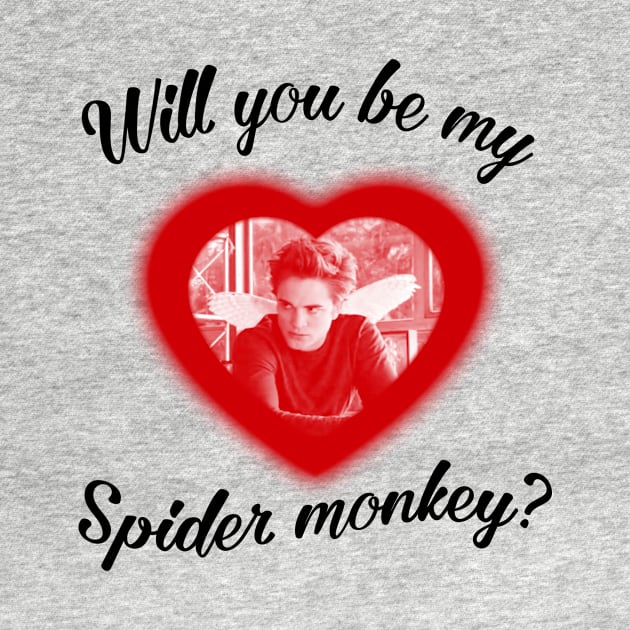 Will you be my spider monkey  Twilight Movie white by Stephensb Dominikn